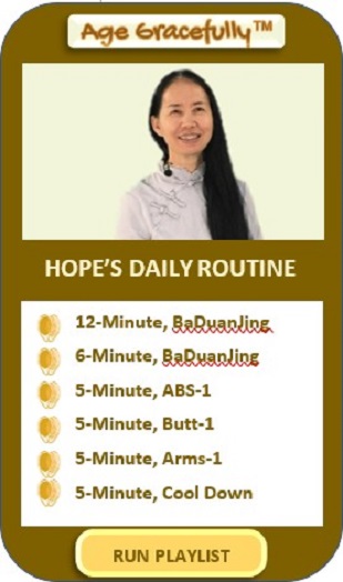 Playlist: Hope Typical Daily Rountine by Age Gracefully -- Hope Fitness